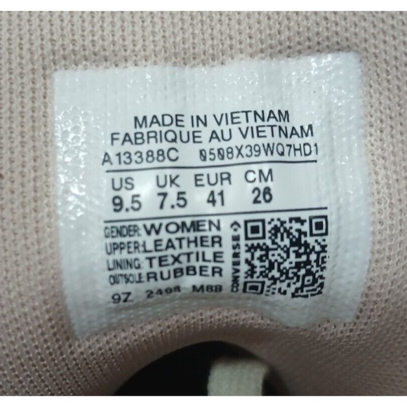 Converse Womens Chuck Taylor All Star Lift HI Sneakers A13388C Vint White Sz 9.5 - Picture 10 of 10